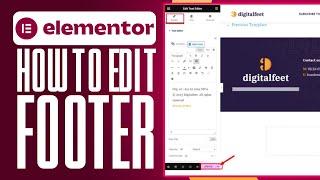 How To Edit Footer In WordPress Elementor (2024) Simple Guide