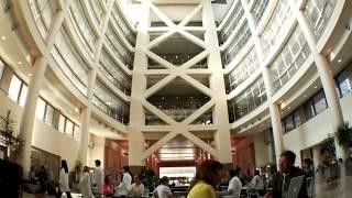 NIH Clinical Center B Roll North Entrance Atrium