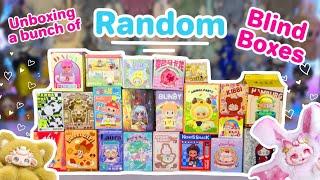 UNBOXING A BUNCH OF RANDOM BLIND BOXES!! ** PLUSH, BEANS, AND SO MUCH MORE!!