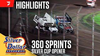 Silver Cup Opener | 360 Sprints at Silver Dollar Speedway 2/28/25 | Highlights