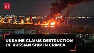 Ukraine claims successful attack on Russian Naval ship 'Novocherkassk' in Crimean waters