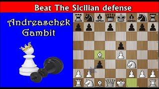 Beat the Sicilian with Morphy/Andreaschek Gambit.