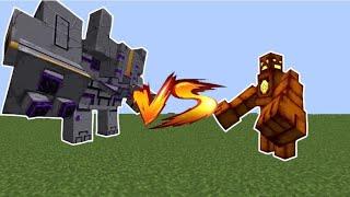 Obsidian Monstrosity vs Archaic Sentinel | Minecraft Mob Battle