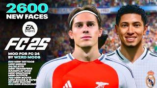 EA SPORTS FC 25 MOD 2600+ NEW FACES ADDED TO EA FC24! [NEW FACES, BOOTS, TATTOOS ETC! [WZRD PCK V33]