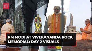 PM Modi’s meditation at Vivekananda Rock Memorial in Kanniyakumari; day 2 Visuals