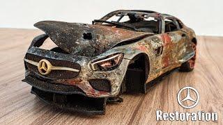 Destroyed MERCEDES Benz Amg GT - Incredible Restoration