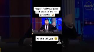 Tunisian Rapper Shocks TV Reporter With Quran Recitation ***Must Watch***