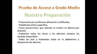 Prueba de Acceso a Grado Medio Academia Sanitaria