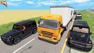 КОЛЛЕКТОРЫ ХОТЕЛИ ЗАБРАТЬ ГРУЗ, НО ДАЛЬНОБОЩИК ПОШЁЛ НА ТАРАН | BeamNG.drive