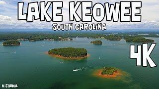 Lake Keowee, South Carolina 4K (DJI Mavic Air 2 Drone Footage) Popular Lake close to Clemson !!