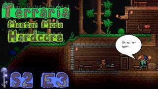 Terraria | Master Mode, Hardcore Character | Slime rains on my parade | S2 E3