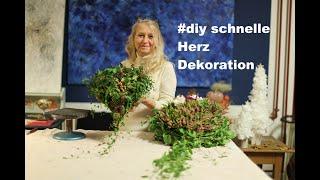 #diezürcherin #diy schnelle Herz Dekoration für Allerheiligen #floristik #floraldesign #deutsch