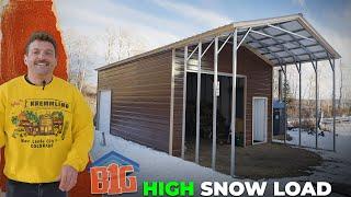 18x40 Garage High Snow Load w/ Big Buildings Direct