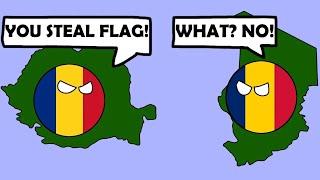 Romania vs Chad in a Nutshell - When meet at the flag convention