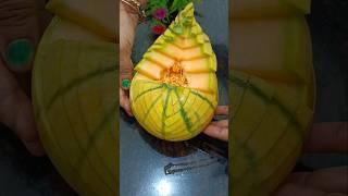 Simple mastmelon Carving Cutting design #shots #cuttingskills #melon #fruitcutting #carving