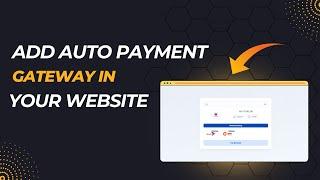 How To Add Auto Payment to Your Website in Minutes!#drutopay