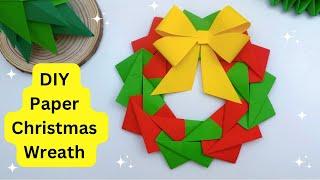 DIY Paper Christmas Wreath | Origami Paper Wreath | Christmas Craft Ideas | Paper Craft