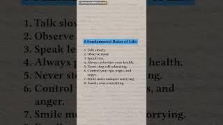  8 Fundamental Rules Of Life #shorts #lifeunlockedwitharchna #rules #life #fundamentalanalysis