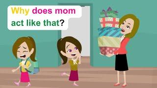 A perfect daughter for Ella's mother - Funny English Animated Story - Ella English