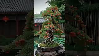 Pyracantha has borne fruit, and the tree is full of fruits