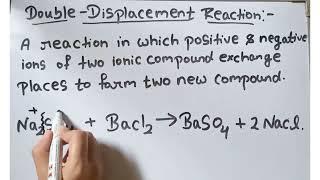 Double Displacement reaction