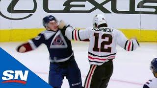 Alex DeBrincat and Samuel Girard Exchange Blows In Rare Fight