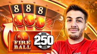 I HIT FIREBALL ON 8 WITH $250 ON IT!!! (Lightning Storm)