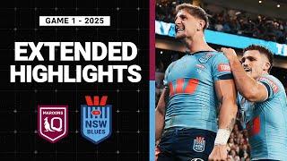 2025 State of Origin Extended Match Highlights | Maroons v Blues | Game 1