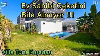 Ful Eşyalı Doğalgazlı Merkezi Konumda Satılık Villa Kuşadası Ev Turu #kusadasisatilikvilla