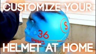 How To Spray Paint Your Helmet At Home!