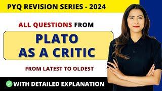 All Important Questions Of PLATO In One Video | Literary Criticism | Sunaina Jethani