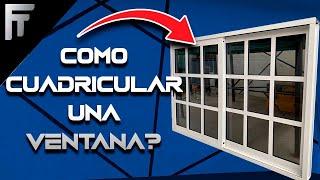 Cómo hacer una ventana con cuadrícula o ventana reticulada de 3 pulgadas Fácil