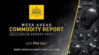 WEEK AHEAD COMMODITY REPORT: Gold, Silver & Crude Oil Price Forecast: 12 - 16 August 2024