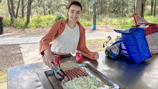 Feeding My Korean Fiancé A Traditional Australian Meal! | MUKBANG & Fishing VLOG