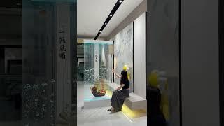 The water curtain gently reshapes the space with  elegant flow,giving it dynamic poetry and balance.