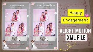 Happy Engagement, Happy Birthday XML File, Alight Motion XML File  KK Raja Edit's