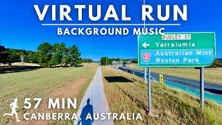 Virtual Running Video For Treadmill With Background Music In #Canberra #Australia #kangaroos