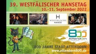 Der Westfälische Hansetag in Attendorn am 10. & 11.09.2022 - Kommt nach Attendorn!