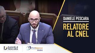 Daniele Pescara relatore al CNEL