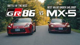 2024 Toyota GR86 vs Mazda MX-5 // Which is the Best Sports Car for under $40K?