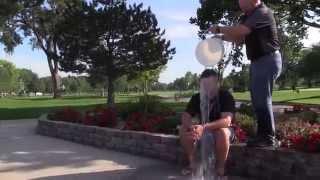 Neil Davies accepts the ALS Ice Bucket Challenge