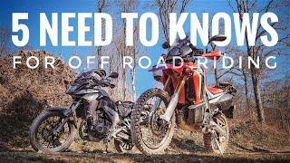 5 tips for OFF ROAD riding | Honda CB500X & CRF250 Rally