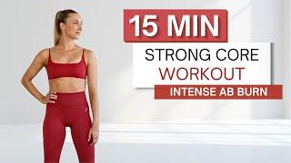 15 min STRONG CORE WORKOUT | Intense Ab Burn | Modifications Provided