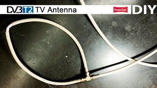 Antenna DVB - How to make - EASY - Antena DVBT2 digital TV / live TV / #antenna