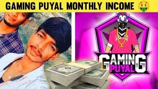 gaming puyal monthly income 15 #shorts #gamingpuyal