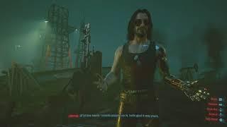 Cyberpunk 2077 PS5 update 1.11 using Johnny's Gun