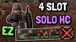 SOLO HARDCORE TRIUMPH WITH 4 TOWER SLOTS | Roblox Tower Defense Simulator TDS