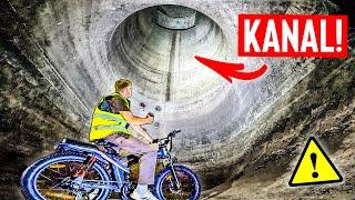 Crazy BIKE-TOUR through the WORLDS BIGGEST SEWER!️ | Found forgotten UNDERGROUND RIVER!