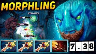 New Meta Magic Morphling 40Kills One Shot +200% Spell AMP x3 Divine Rapiers in 7.38 Patch Dota 2