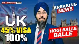 UK  45% VISA 100% HOGI BALLE BALLE | STUDY VISA UPDATES 2025 | USA CANADA UK